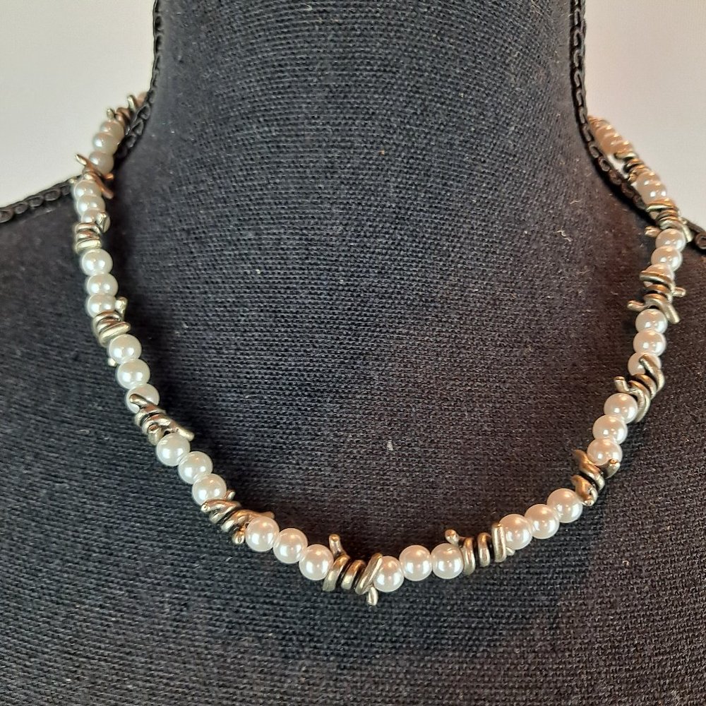 Faux Pearl Necklace